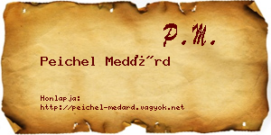 Peichel Medárd névjegykártya